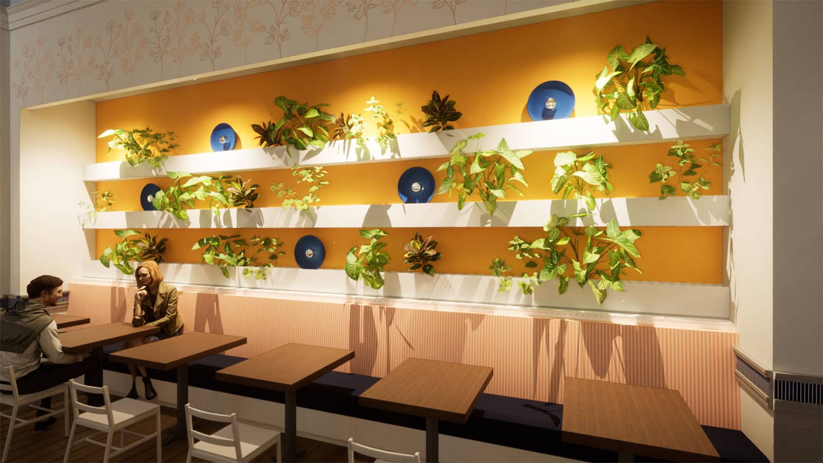 The Buttered Biscuit's Plant Wall